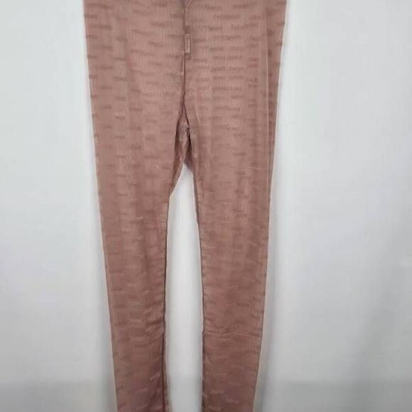 SKIMS SUMMER MESH LOGO FLOCKED LOUNGE PANTS NWT - Picture 1 of 9